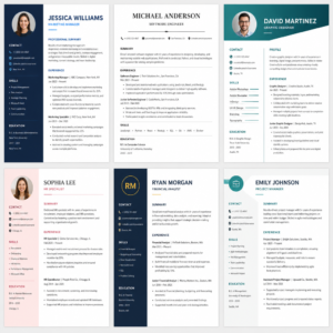 professional resume templates bundle
